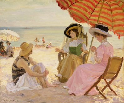 The Beach by Alfred Victor Fournier